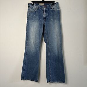 BKE Mens Tyler Regular Blue Jeans 31 X 32 1/2 Distressed Vintage